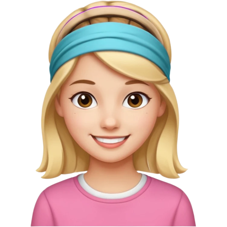 Preppy trendy oink girl emoji