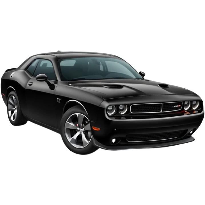 Black Dodge challenger (car) emoji