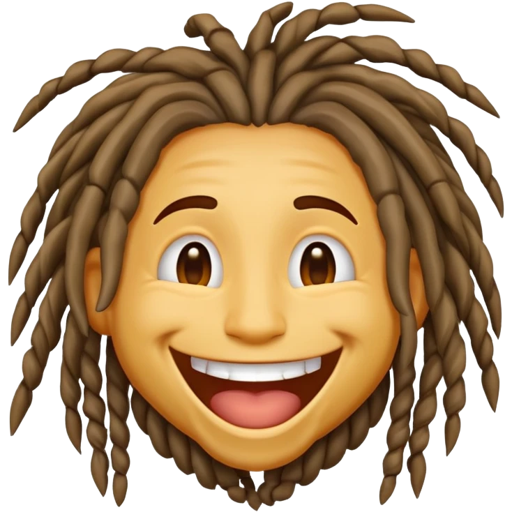 Add dreads, close to travis hunter, to the laughing emoji  emoji
