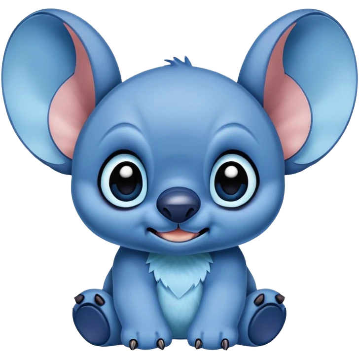 Stitch from Lilo and Stitch, blue alien with big ears emoji