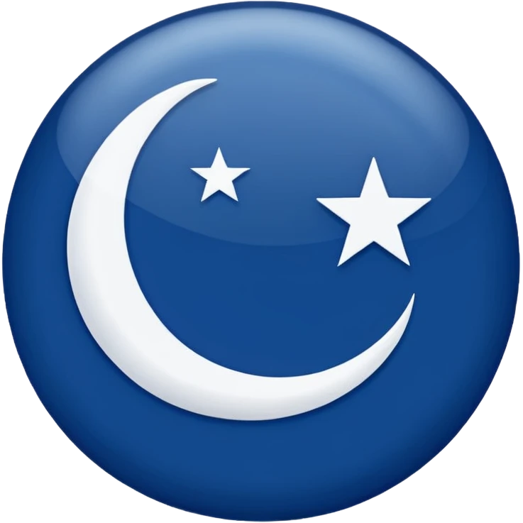 🇹🇷Let it be like this flag, but let the red areas be blue and the white areas remain white. emoji