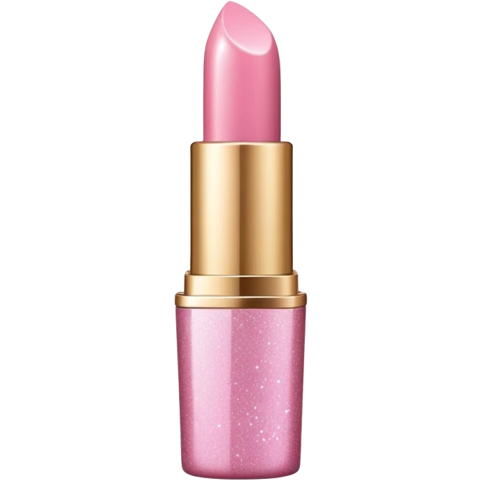 Light Pink Beautiful lipstick glittery emoji