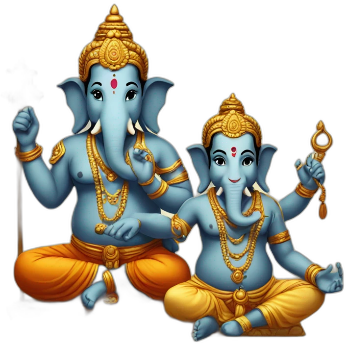 Ganesha and shiva emoji