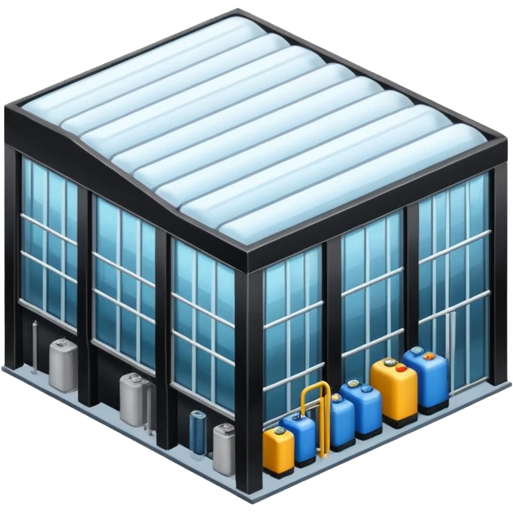 ambient and refirigeration warehouse at an angle cold emoji