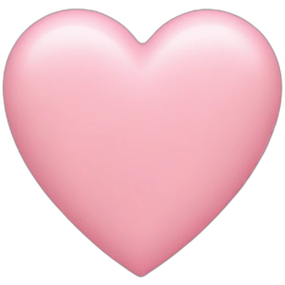 pastel pink heart emoji