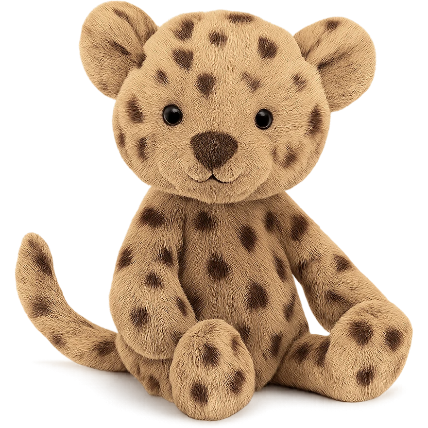 cute baby jaguar jellycat plushie emoji