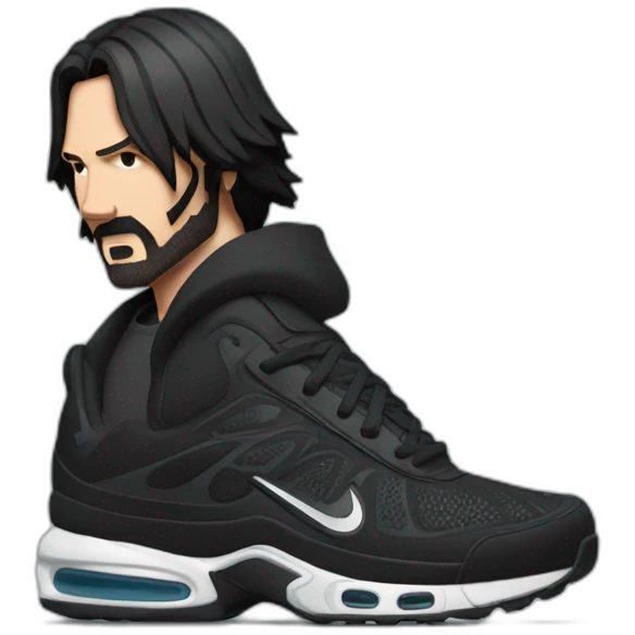 john wick wearing nike tn emoji