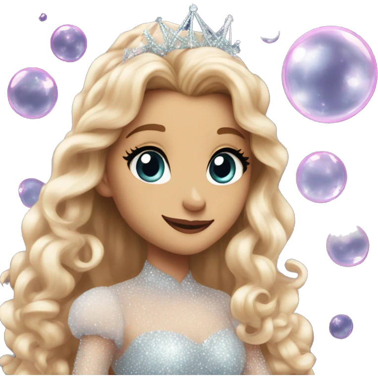 Glinda in her bubble Ariana grande emoji