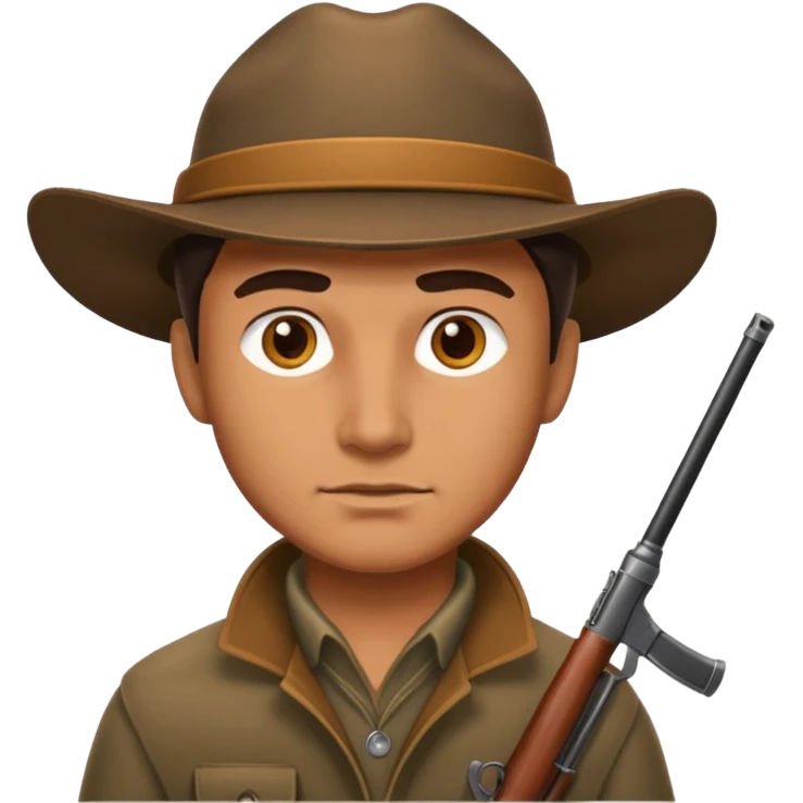 man hunter, standing, confident stance emoji