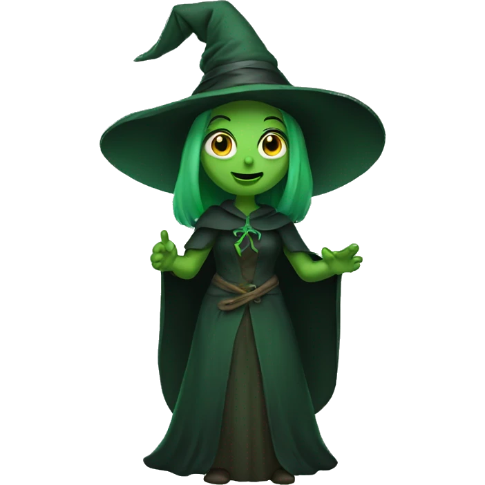 Green witch emoji