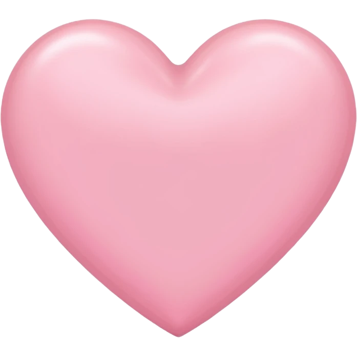 a babypink heart emoji
with no face 
plain heart only emoji