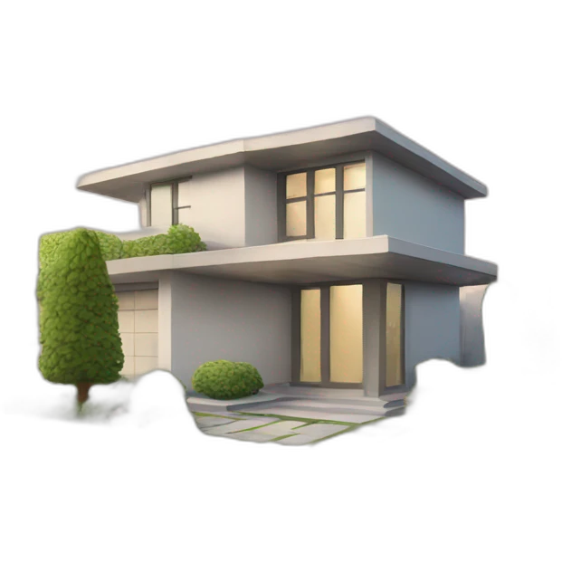 Modern house emoji