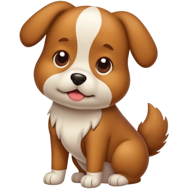 Dog pooping emoji