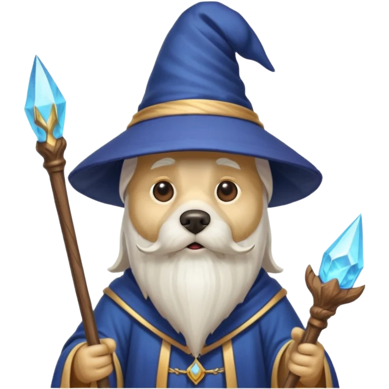 Dog wizard emoji