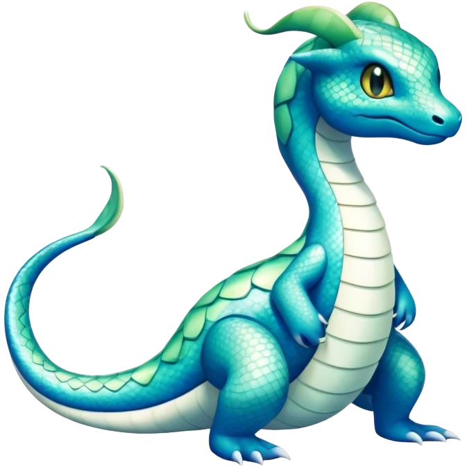 Seviper-Dragonair-Dratini-hybrid, full body, 4 legs emoji