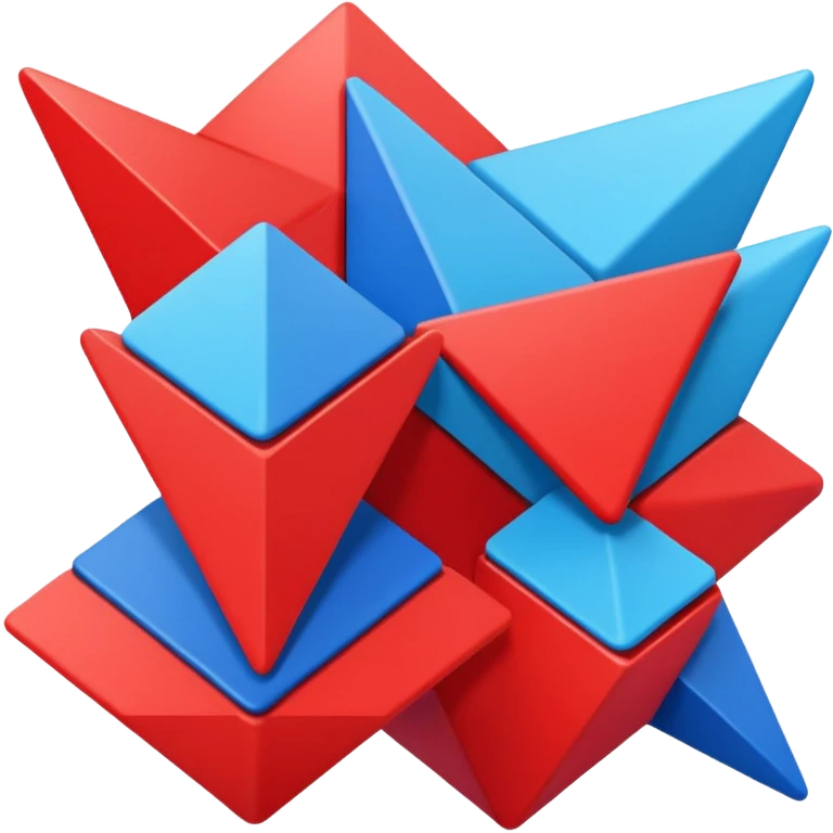 red-blue emoji