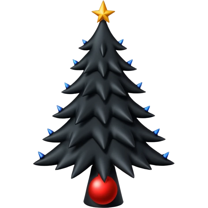 goth christmas tree emoji