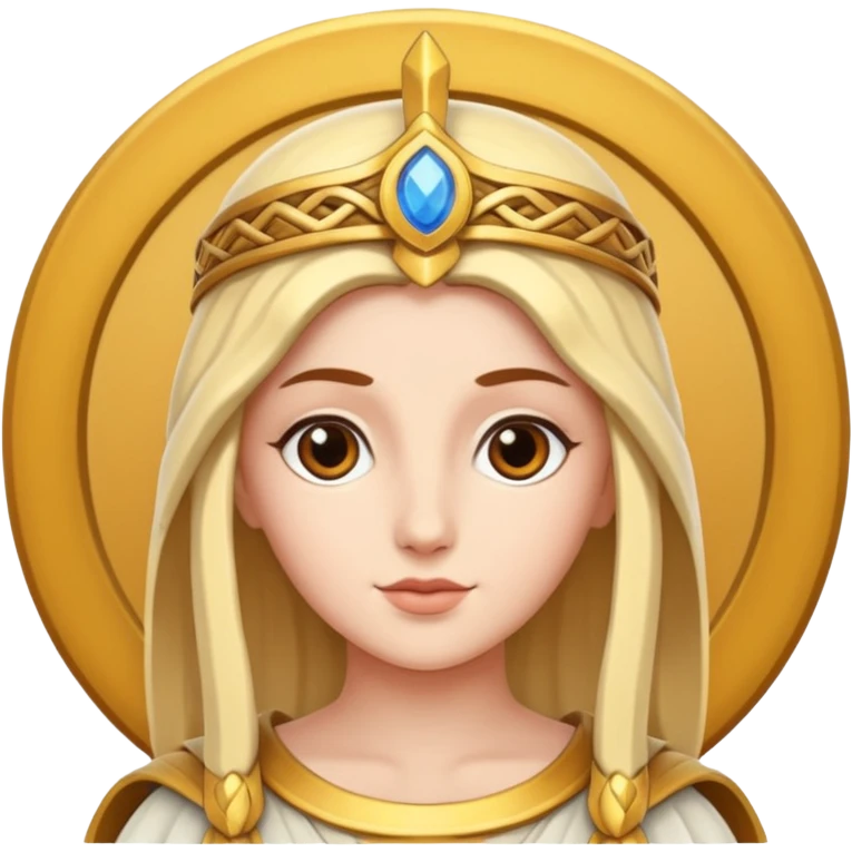 athena, wise and posing emoji