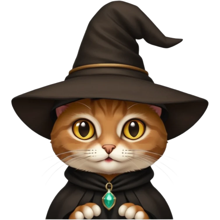 Gato brujo pequeño  emoji