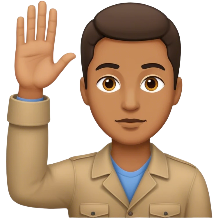 man activist emoji