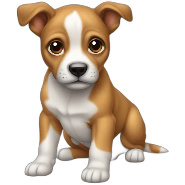 Bébé sur chien emoji