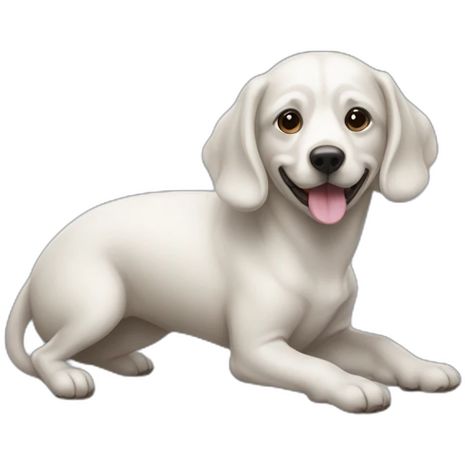 Chien sur baleine emoji