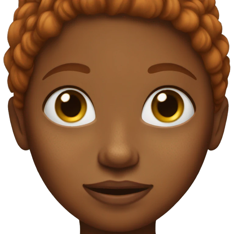 dark ginger girl with freckles emoji