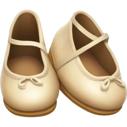 baige baletschuhe emoji