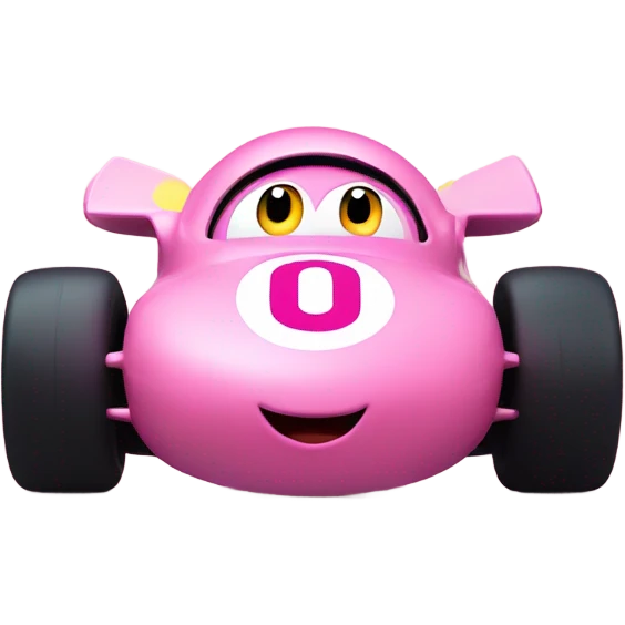kirby on the f1 car emoji