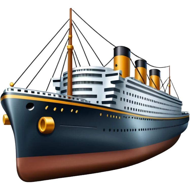 a titanic vessel emoji