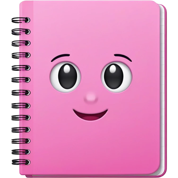 pink notebook emoji