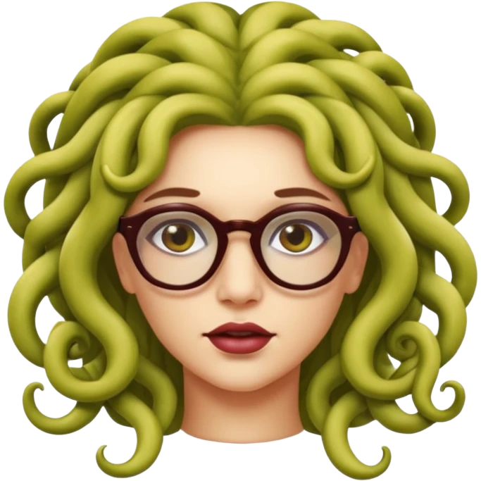 Medusa Versace with glasses  emoji