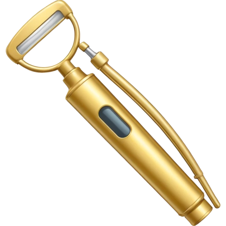Mac or Miller laryngoscope golden  emoji