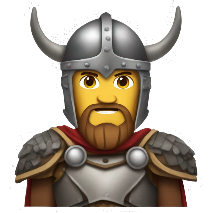 Viking wearing Ironman armor emoji
