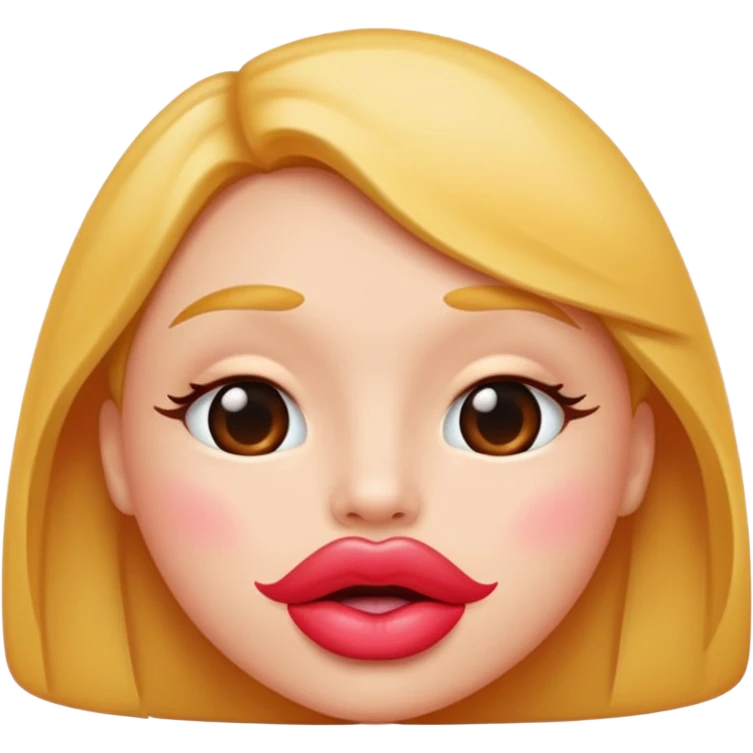 Kissy face with lips  emoji