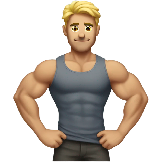 man flexing emoji
