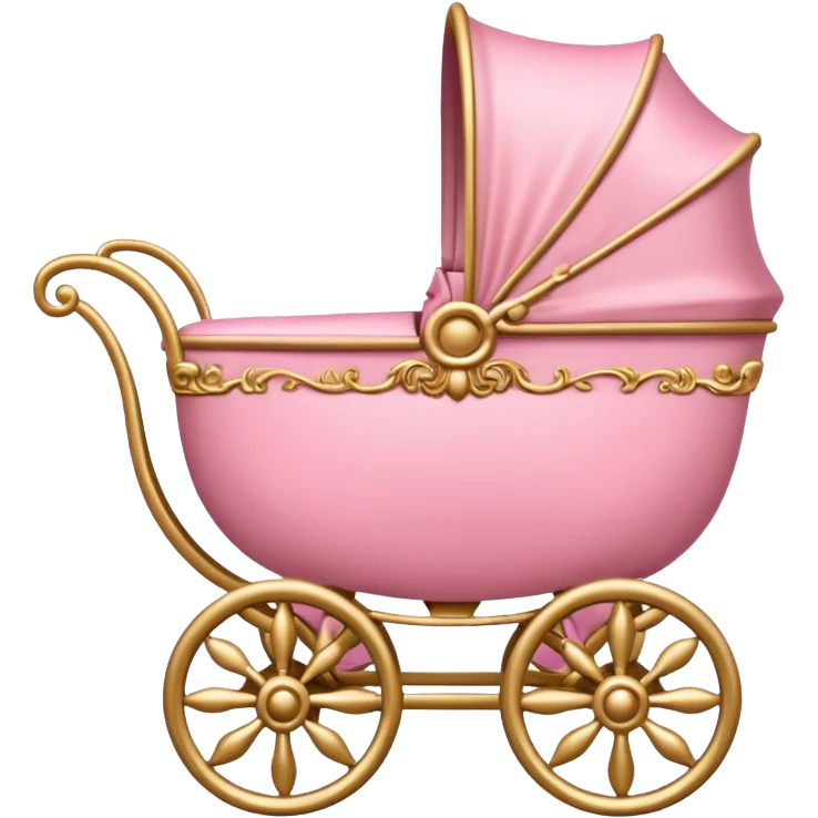 baroque pink baby carriage emoji