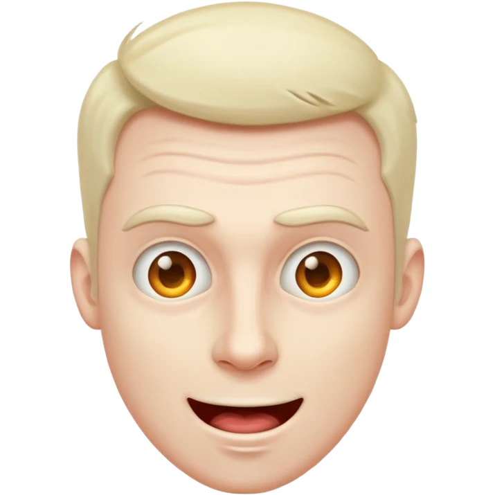 crazy man, zany face, energetic emoji