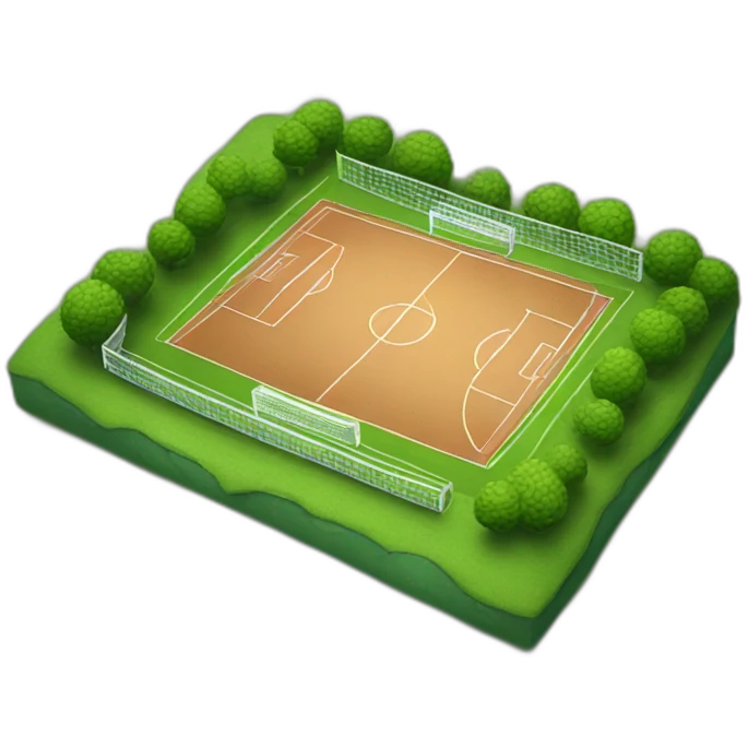 Terrain de foot emoji