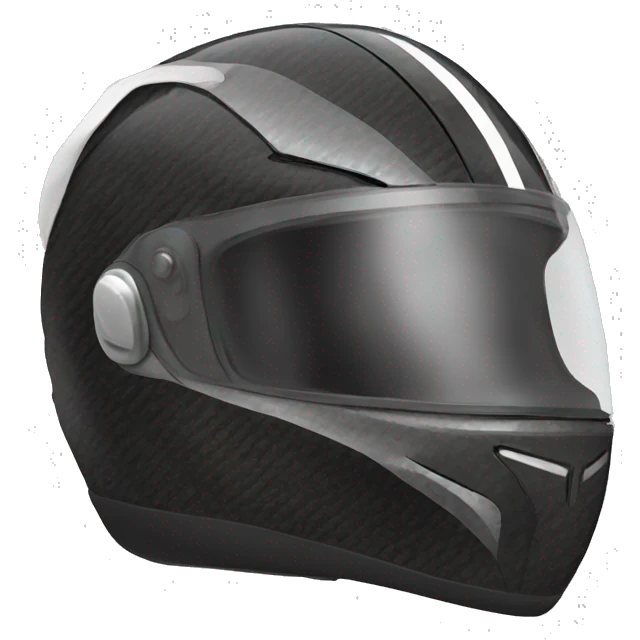 Motorcycle carbon fiber helmet  emoji