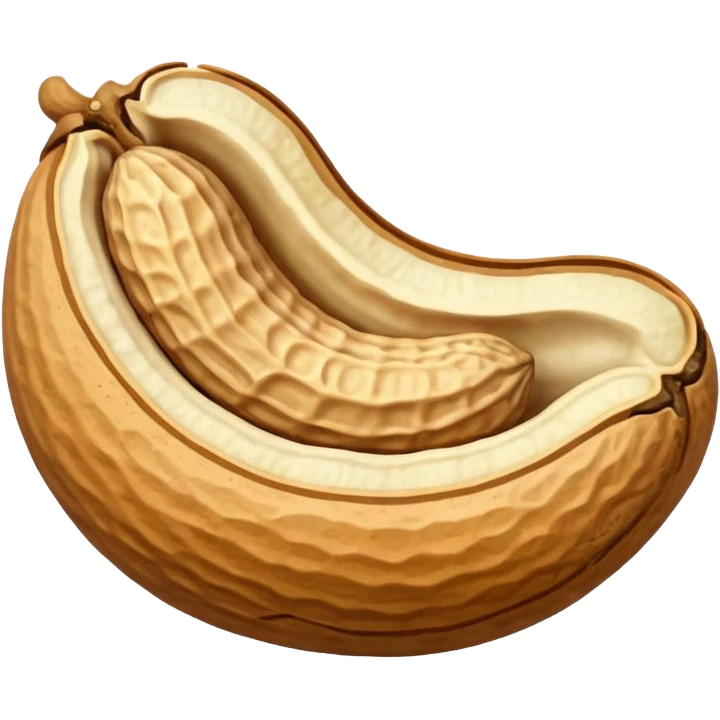 Single Peanut (eight shape) in its Shell emoji