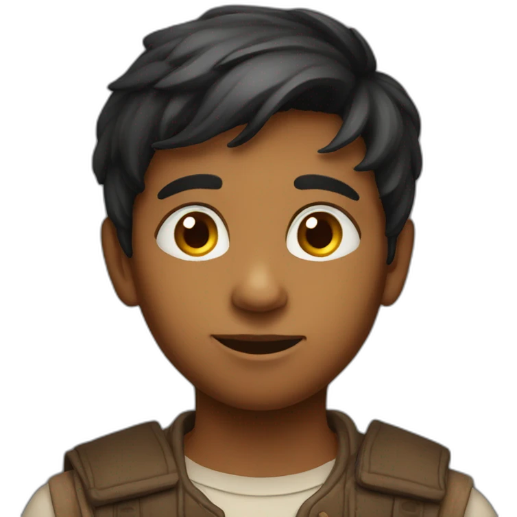 Intelligent Indian boy emoji