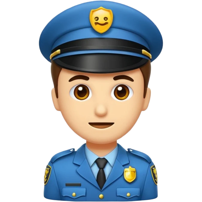 üstüne çizgi atılmış polis emojisi yap emoji