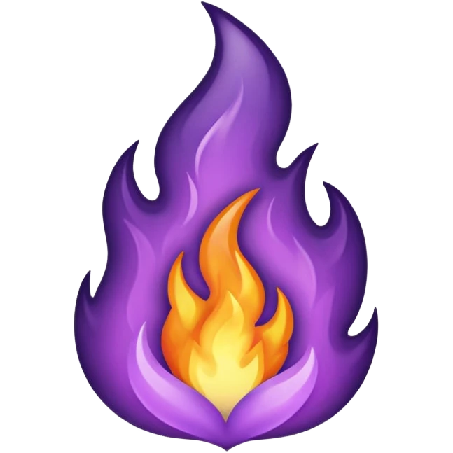 Purple flame emoji