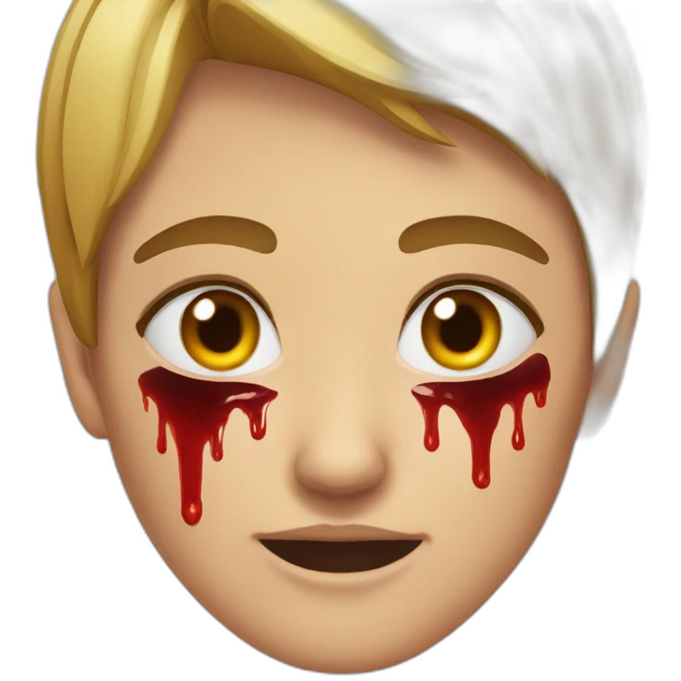 Bloody eyes emoji