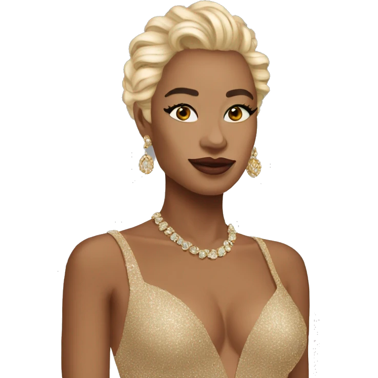 create an emoticon of MET GALA emoji