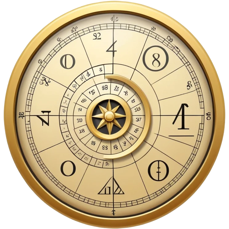 An icon featuring the golden ratio spiral, accompanied by mathematical equations and symbols. The design includes geometric shapes, a calculator, and a compass, symbolizing the study of numbers, patterns, and mathematical principles. Transparent background highlights the beauty of mathematics. emoji