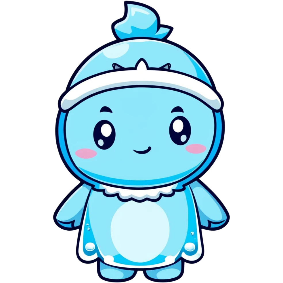 shivering character frozen in ice emoji