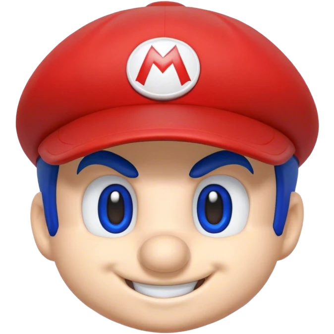 mariosonic face with cap emoji