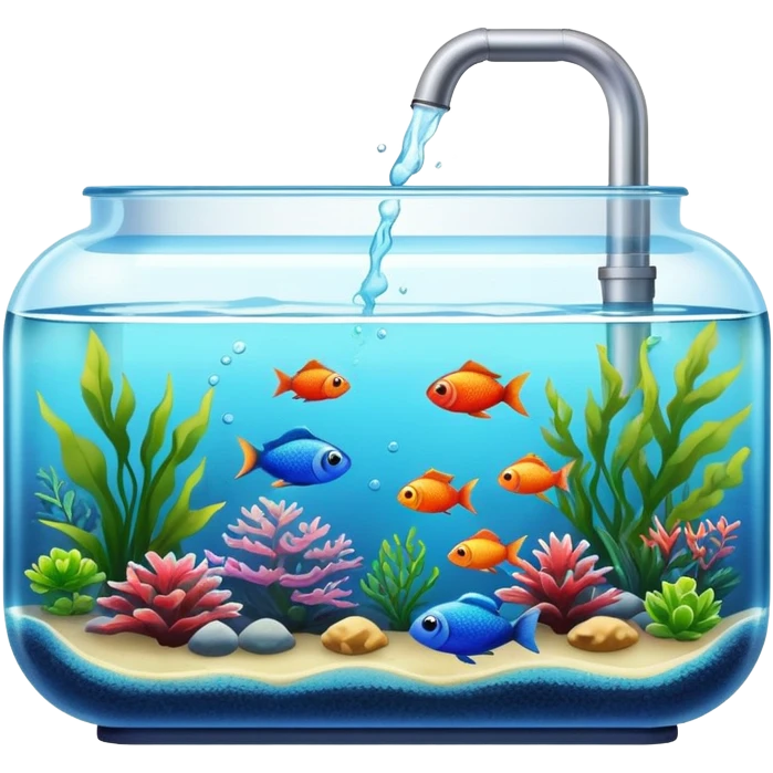 Aquarium fish tank emoji